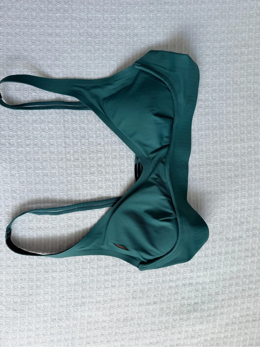ALO Yoga Teal Sports Bralette with Black Trim